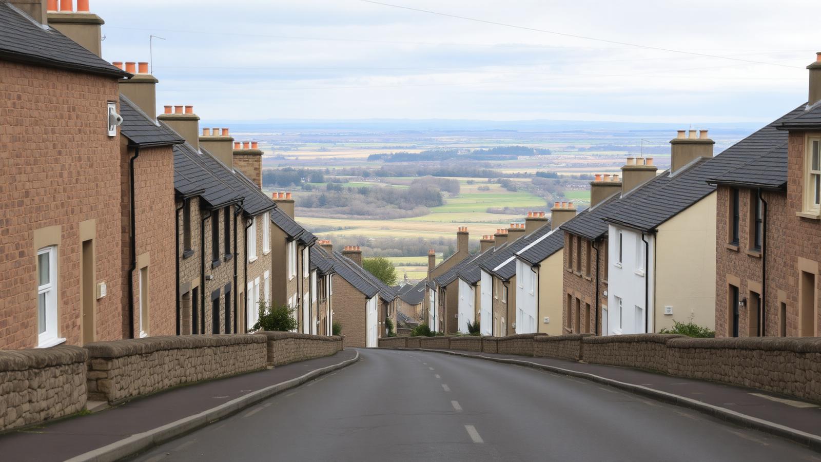 Residential street in East Lothian