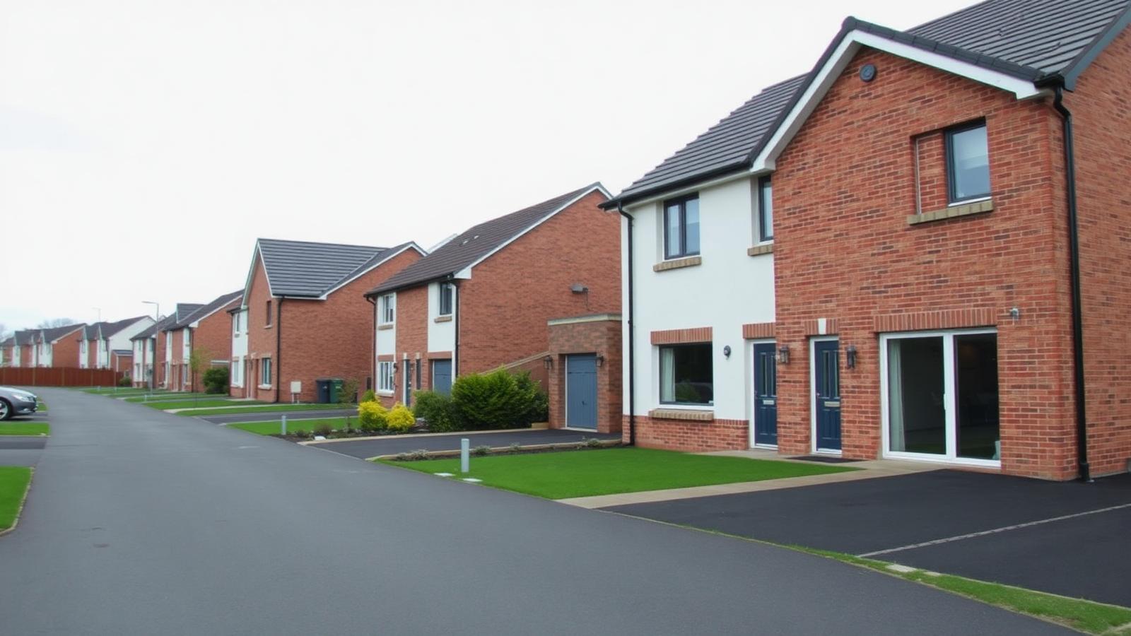 Residential street in Livingston
