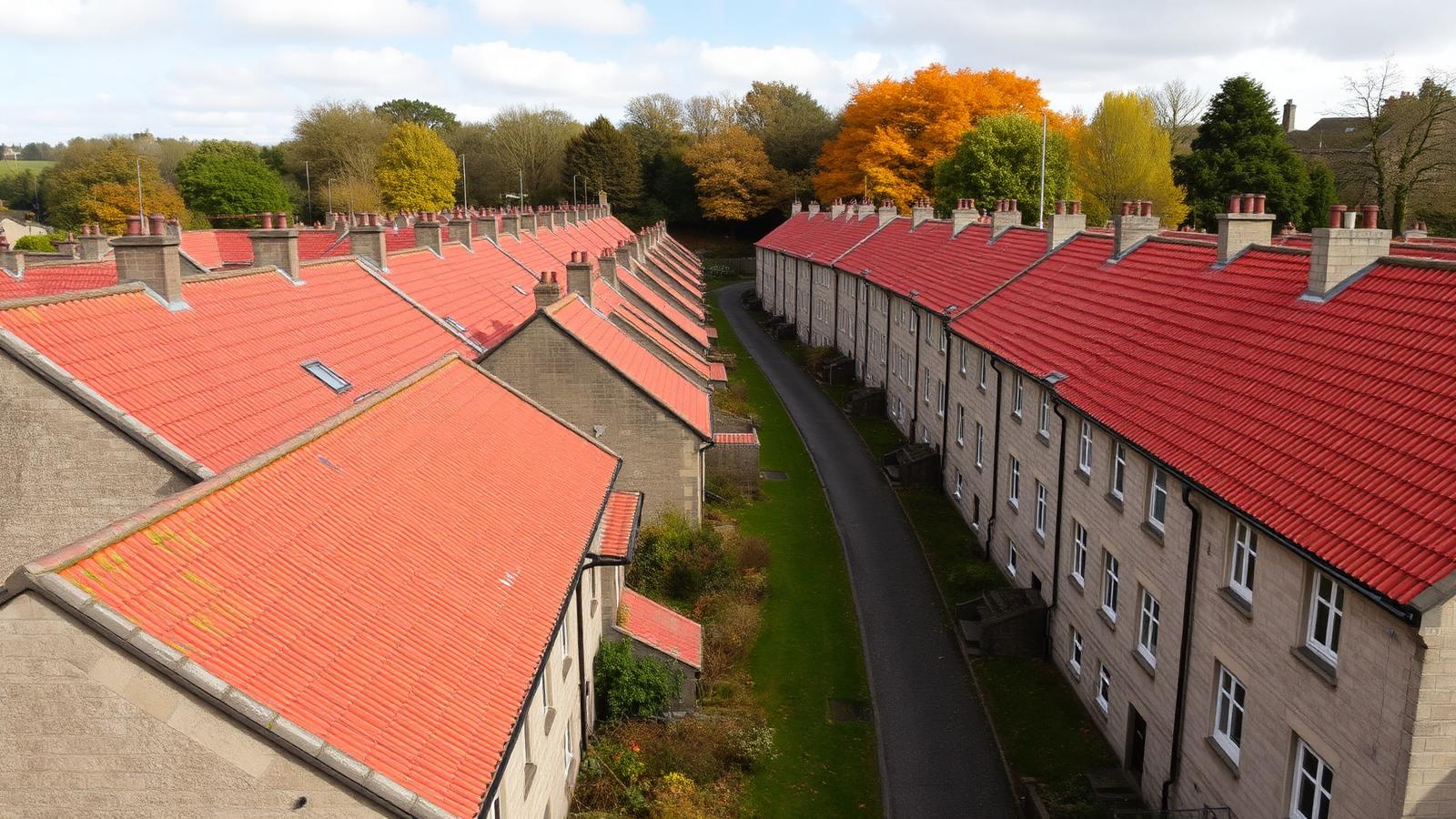 Residential street in Midlothian